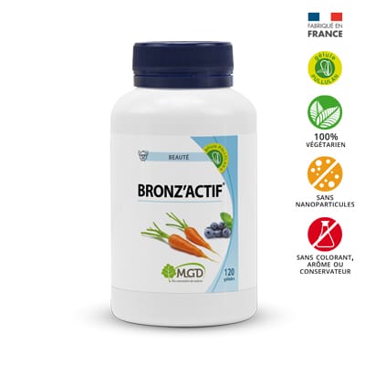 Bronz'Actif - Préparation de la peau au bronzage, activateur - MGD Nature